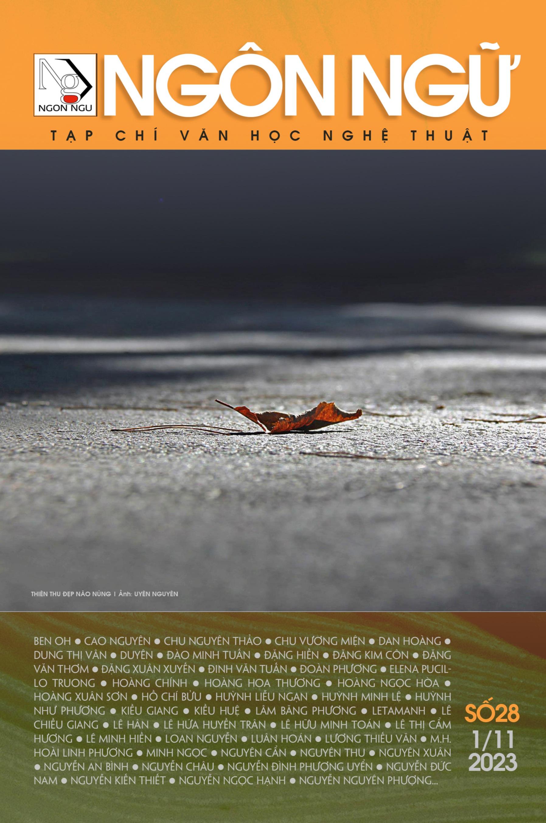 Vorderes Coverbild T¿p Chí NGÔN NG¿ S¿ 28 (1 tháng 11 n¿m 2023)