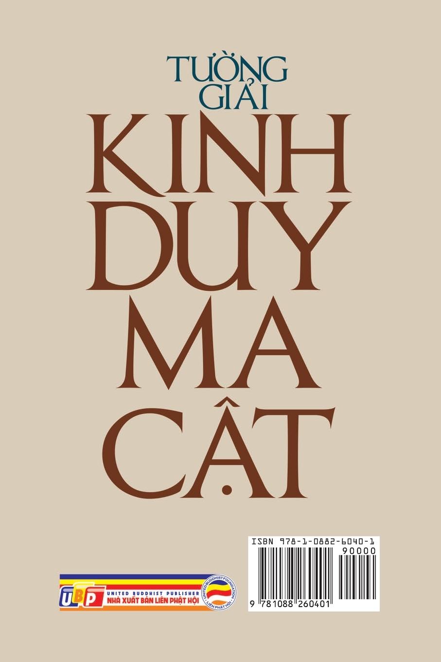 Rückseitencover T¿¿ng gi¿i Kinh Duy-ma-c¿t - T¿p 1