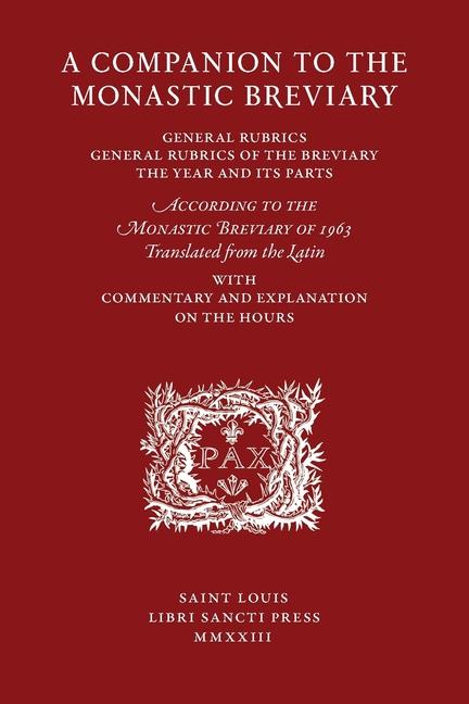 Vorderes Coverbild A Companion to the Monastic Breviary