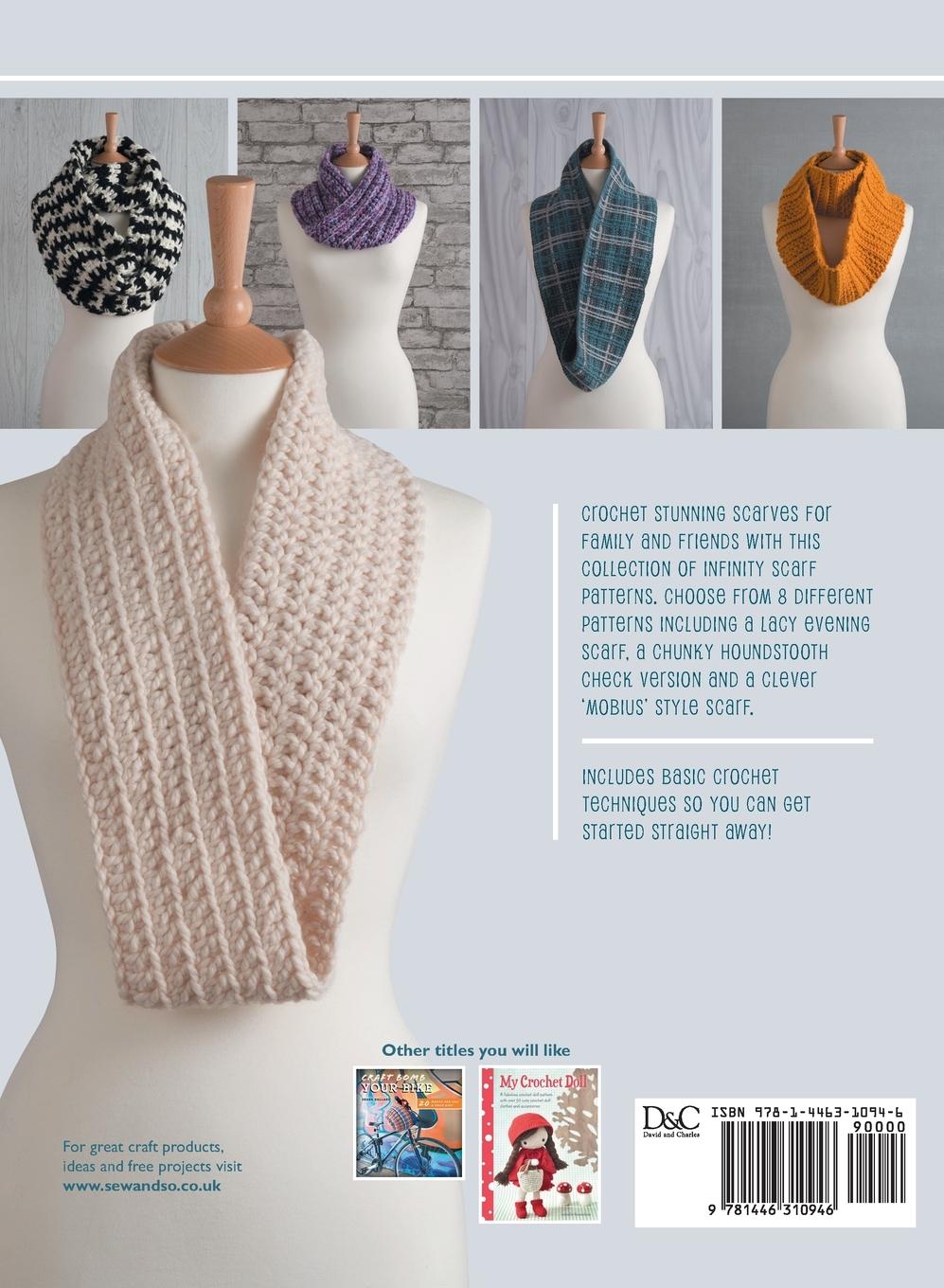 Rückseitencover Crochet Infinity Scarves