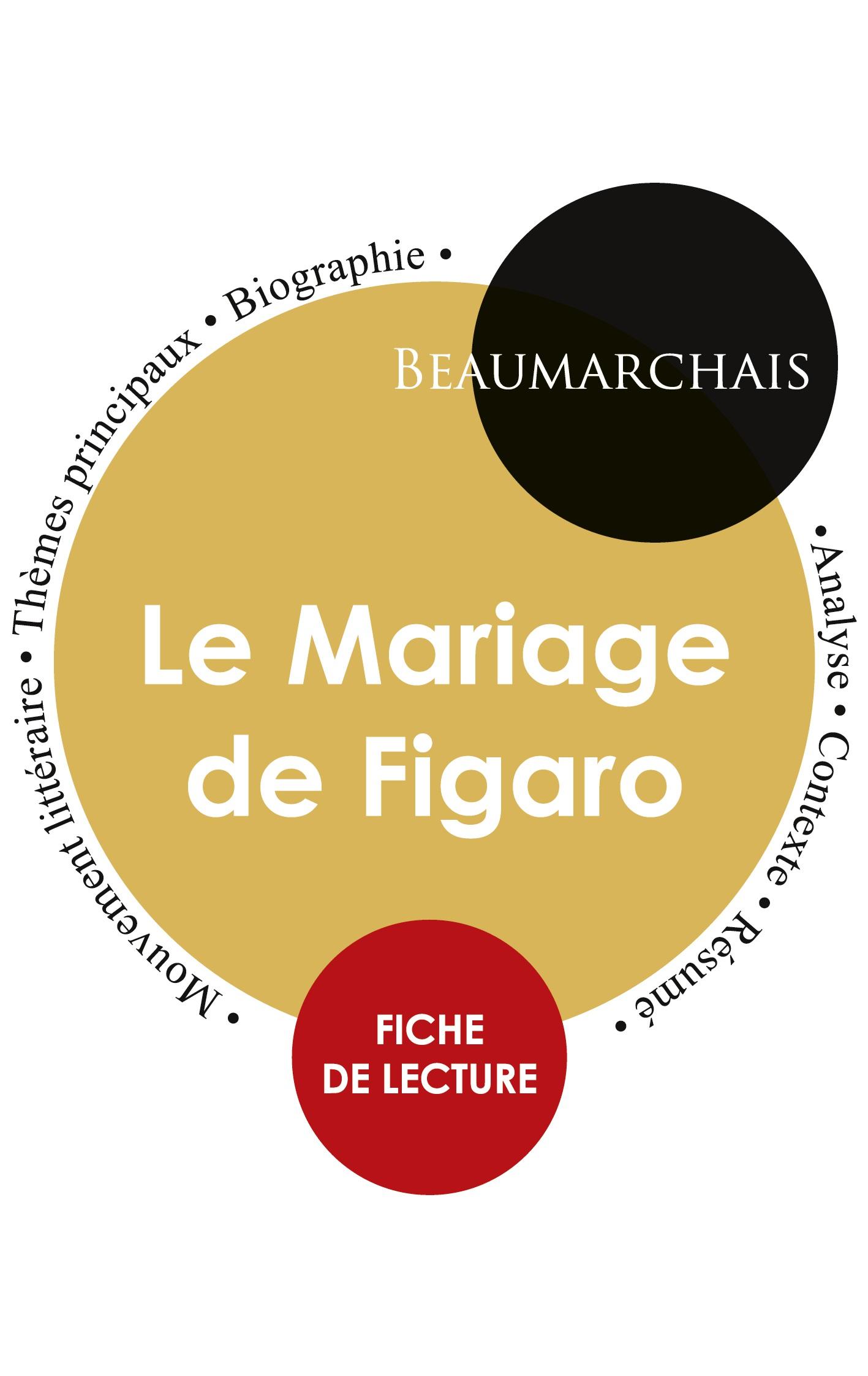 Vorderes Coverbild Fiche de lecture Le Mariage de Figaro (Étude intégrale)