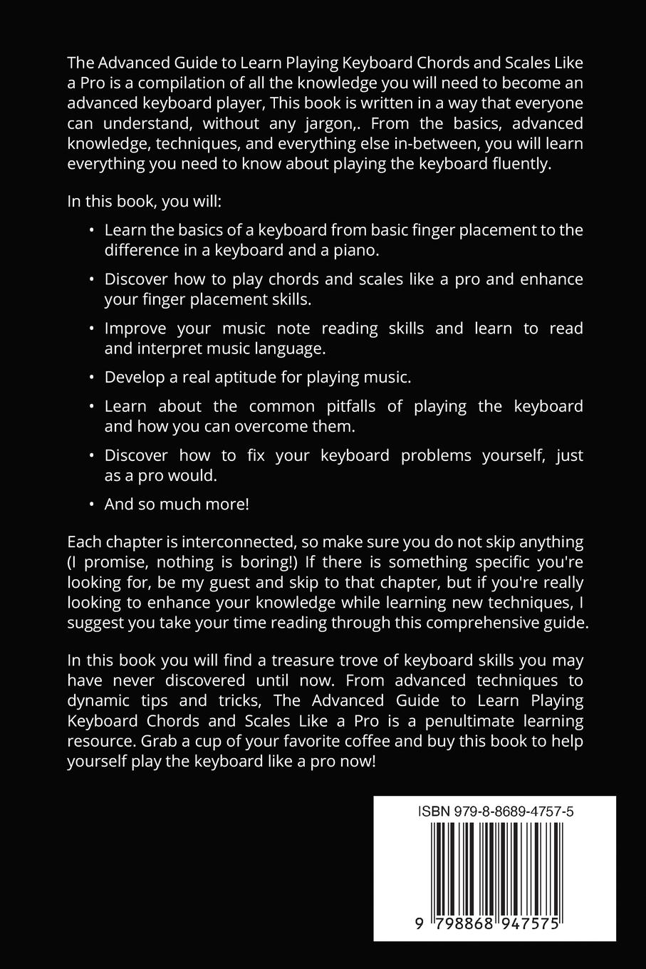 Rückseitencover Keyboard Lessons