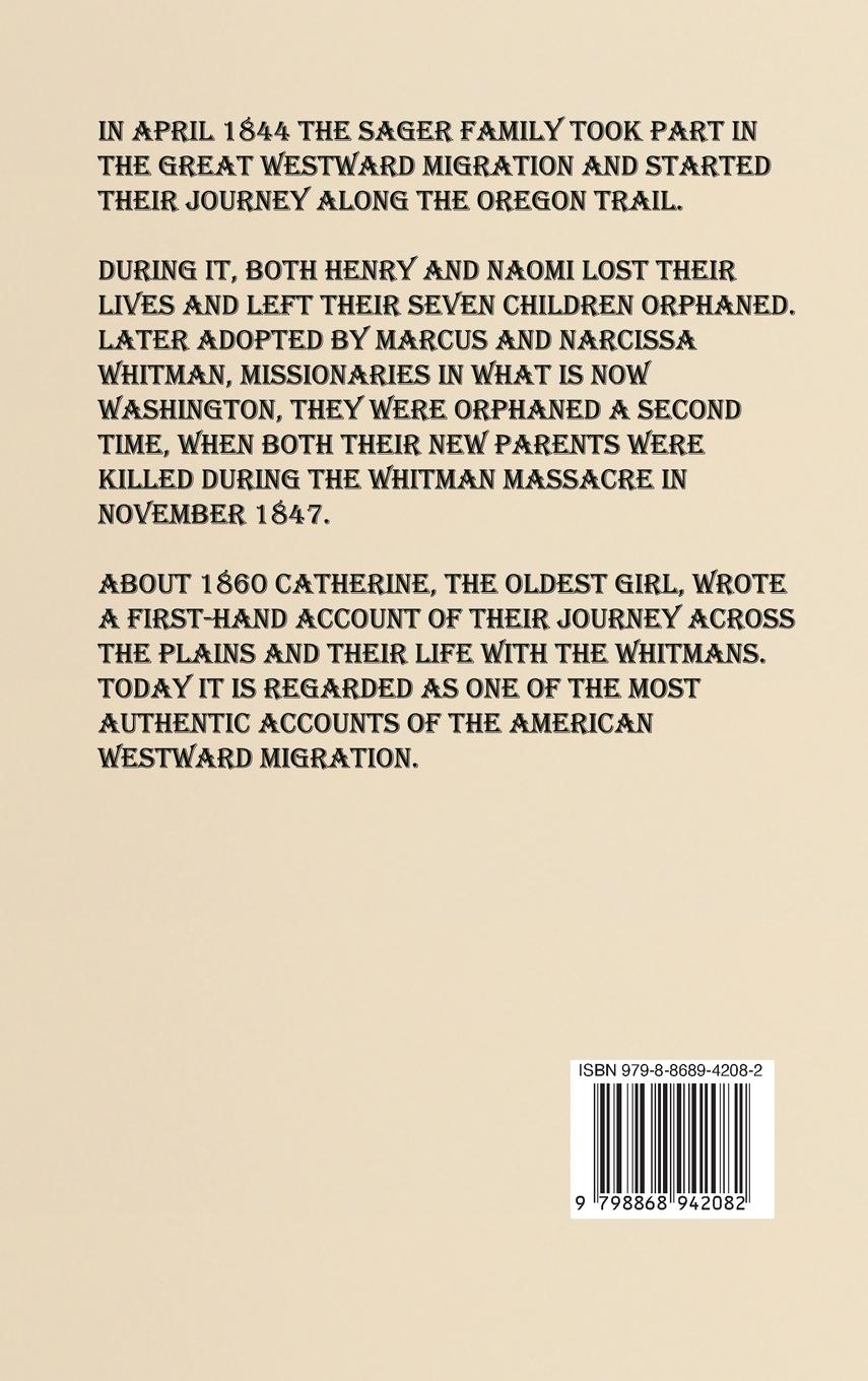 Rückseitencover Across the Plains in 1884