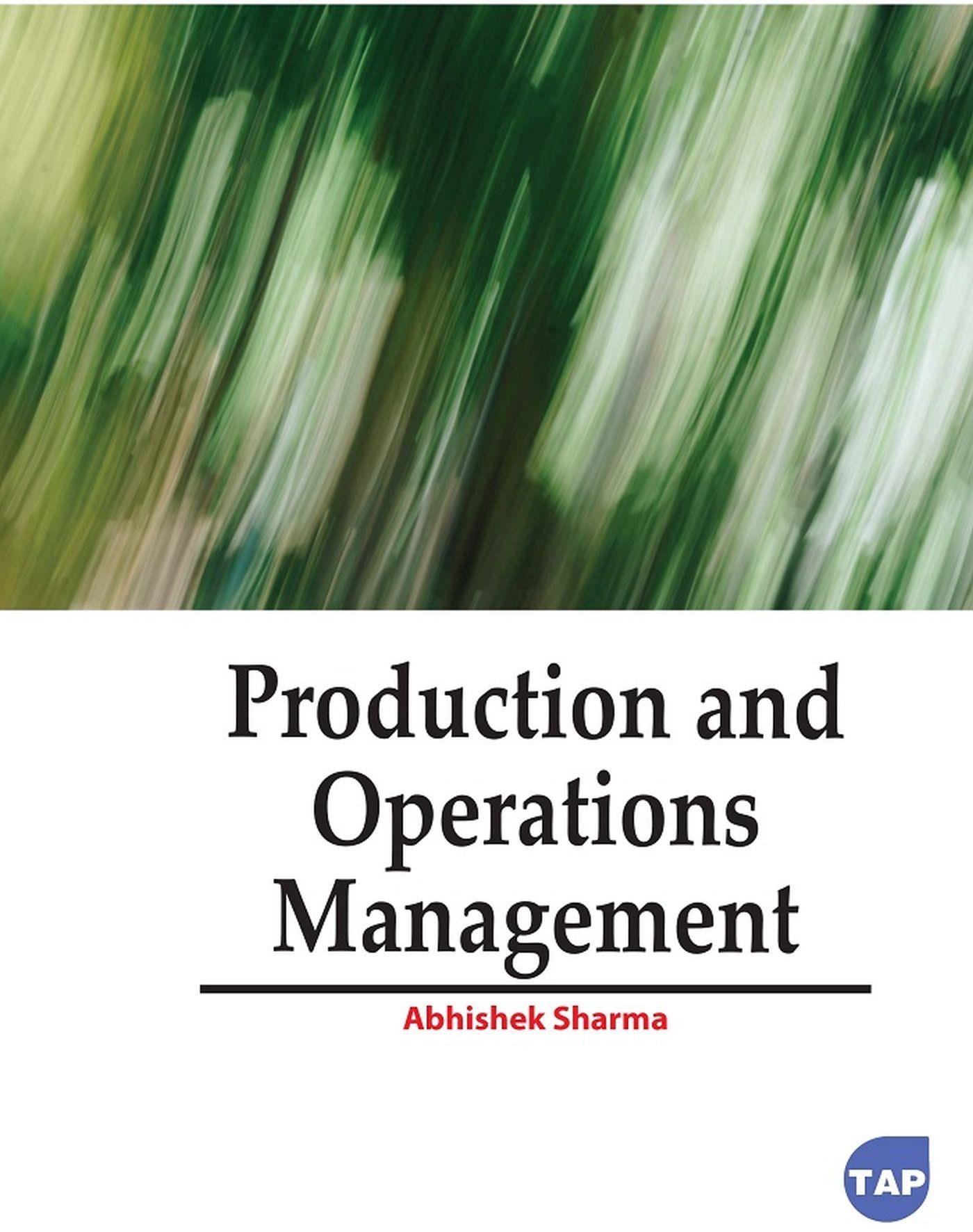 Vorderes Coverbild Production and Operations Management