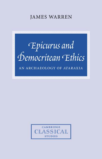 Vorderes Coverbild Epicurus and Democritean Ethics