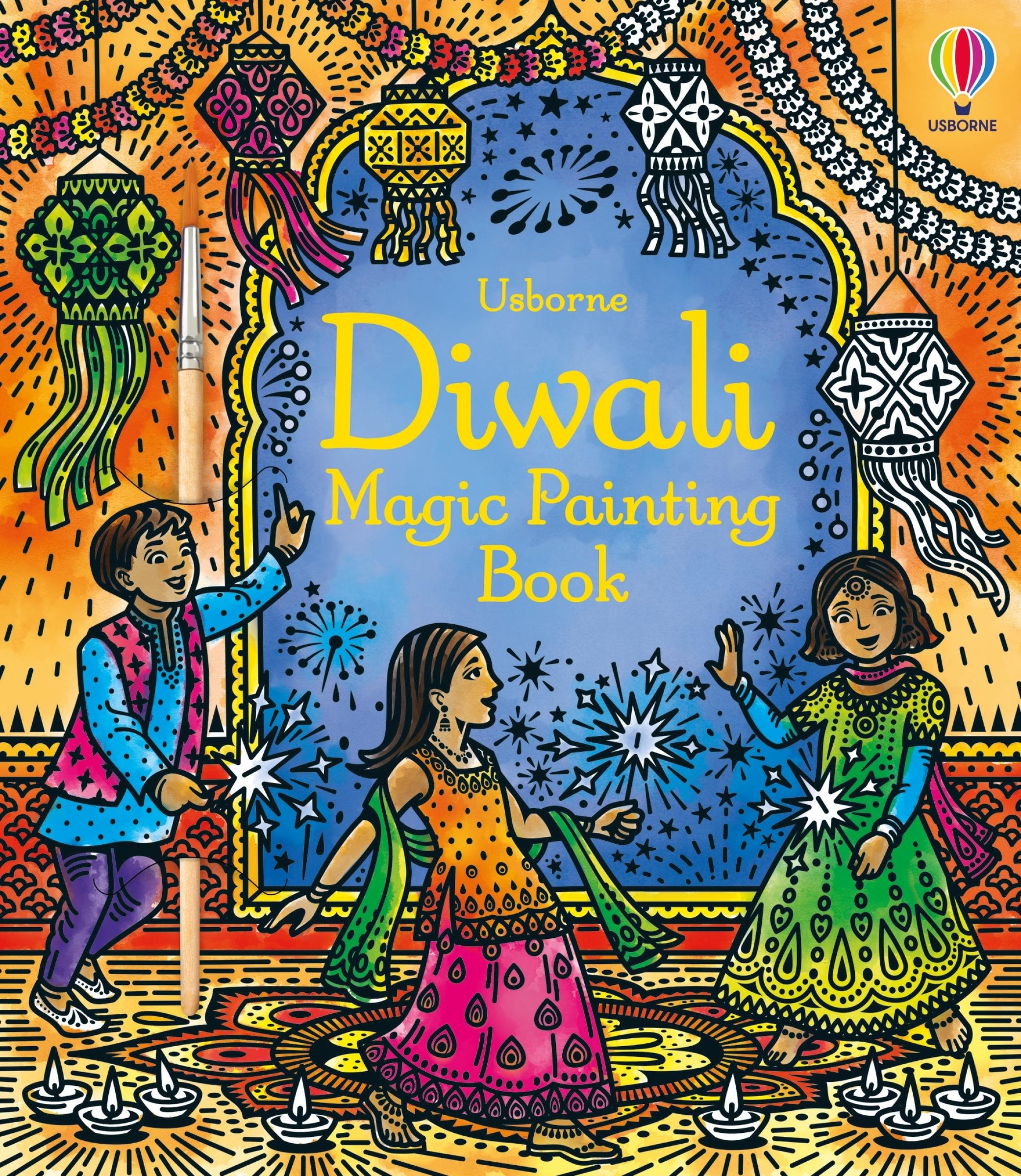 Vorderes Coverbild Diwali Magic Painting Book