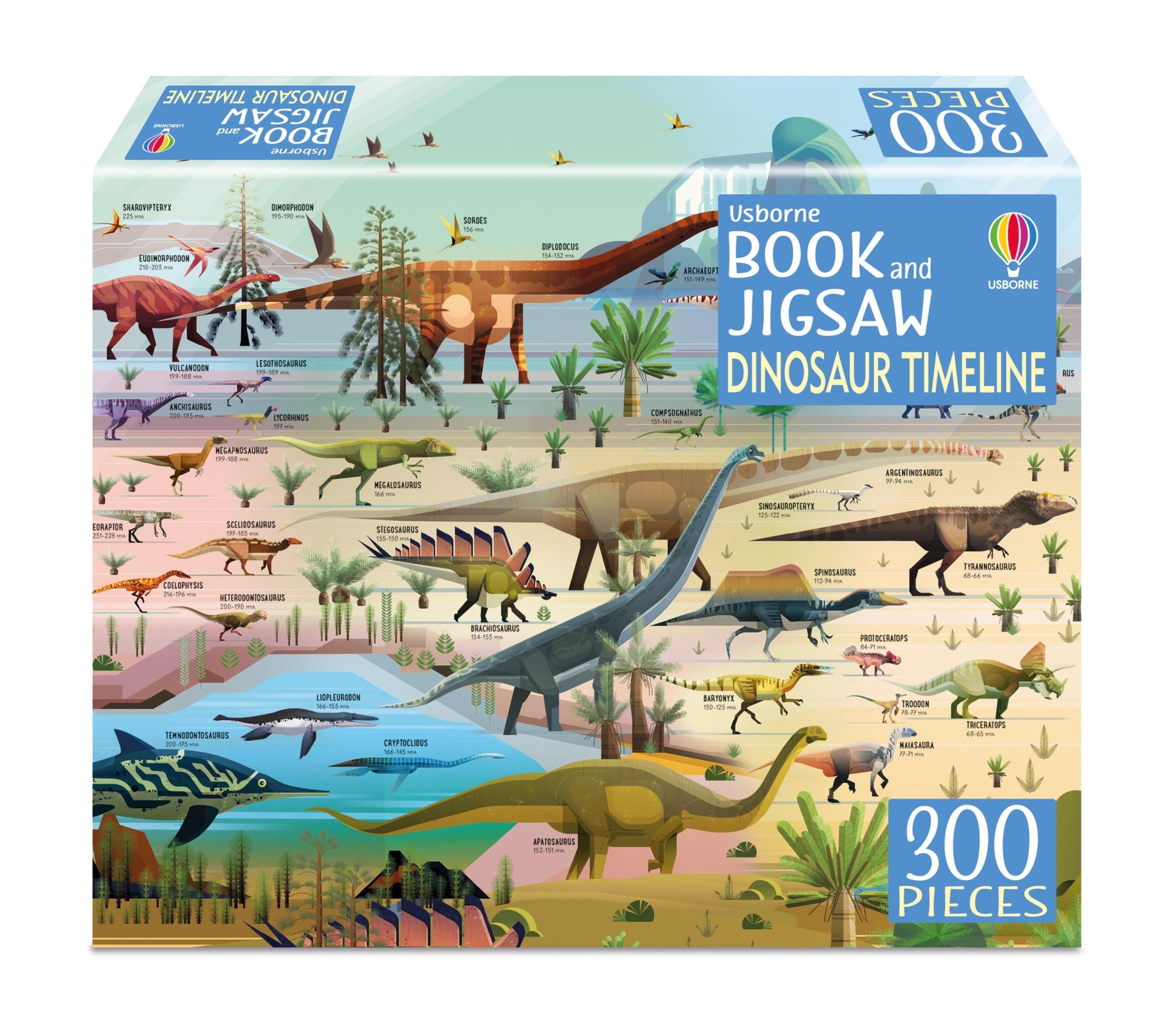 Vorderes Coverbild Usborne Book and Jigsaw Dinosaur Timeline