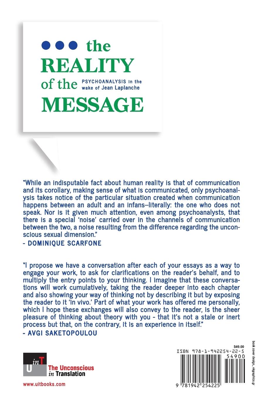 Rückseitencover The Reality of the Message