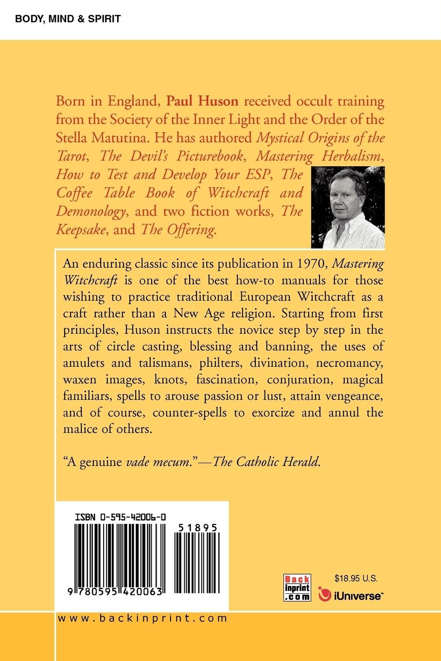 Rückseitencover Mastering Witchcraft