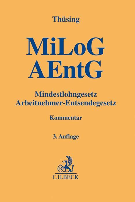 Vorderes Coverbild Mindestlohngesetz und Arbeitnehmer-Entsendegesetz
