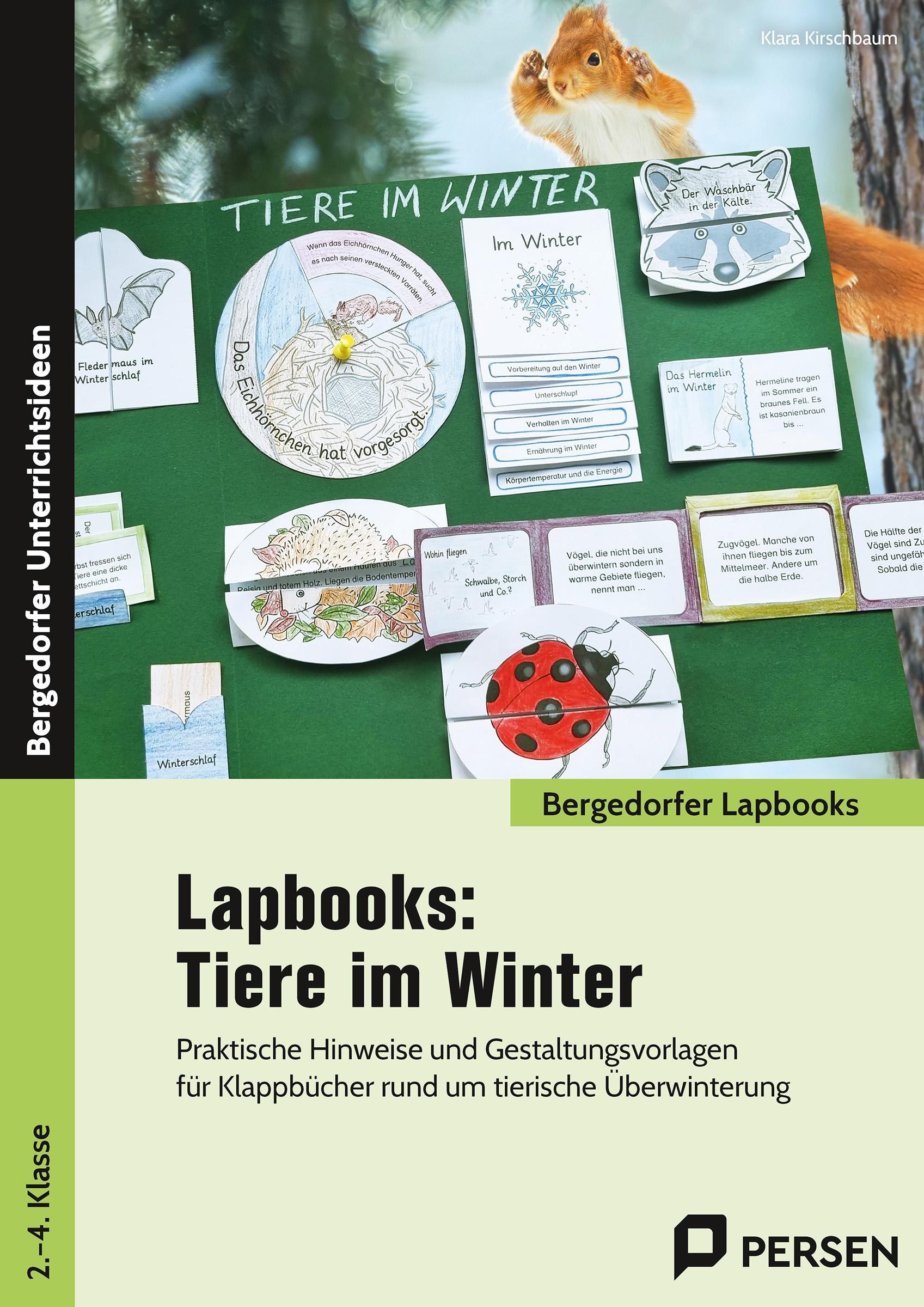 Vorderes Coverbild Lapbooks: Tiere im Winter - 1.-4. Klasse