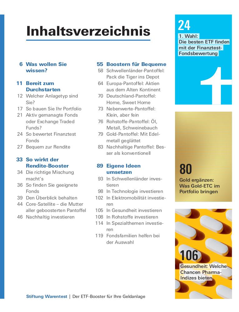 Beispielinhalt (Bild) Der ETF-Booster für Ihre Geldanlage