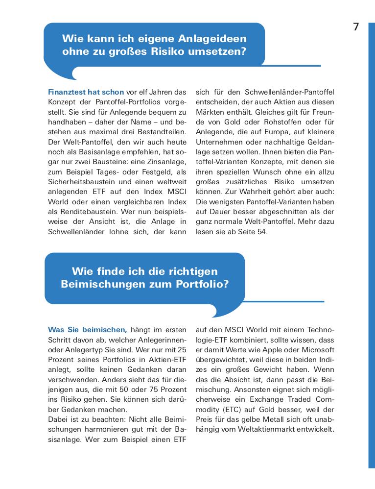 Beispielinhalt (Bild) Der ETF-Booster für Ihre Geldanlage