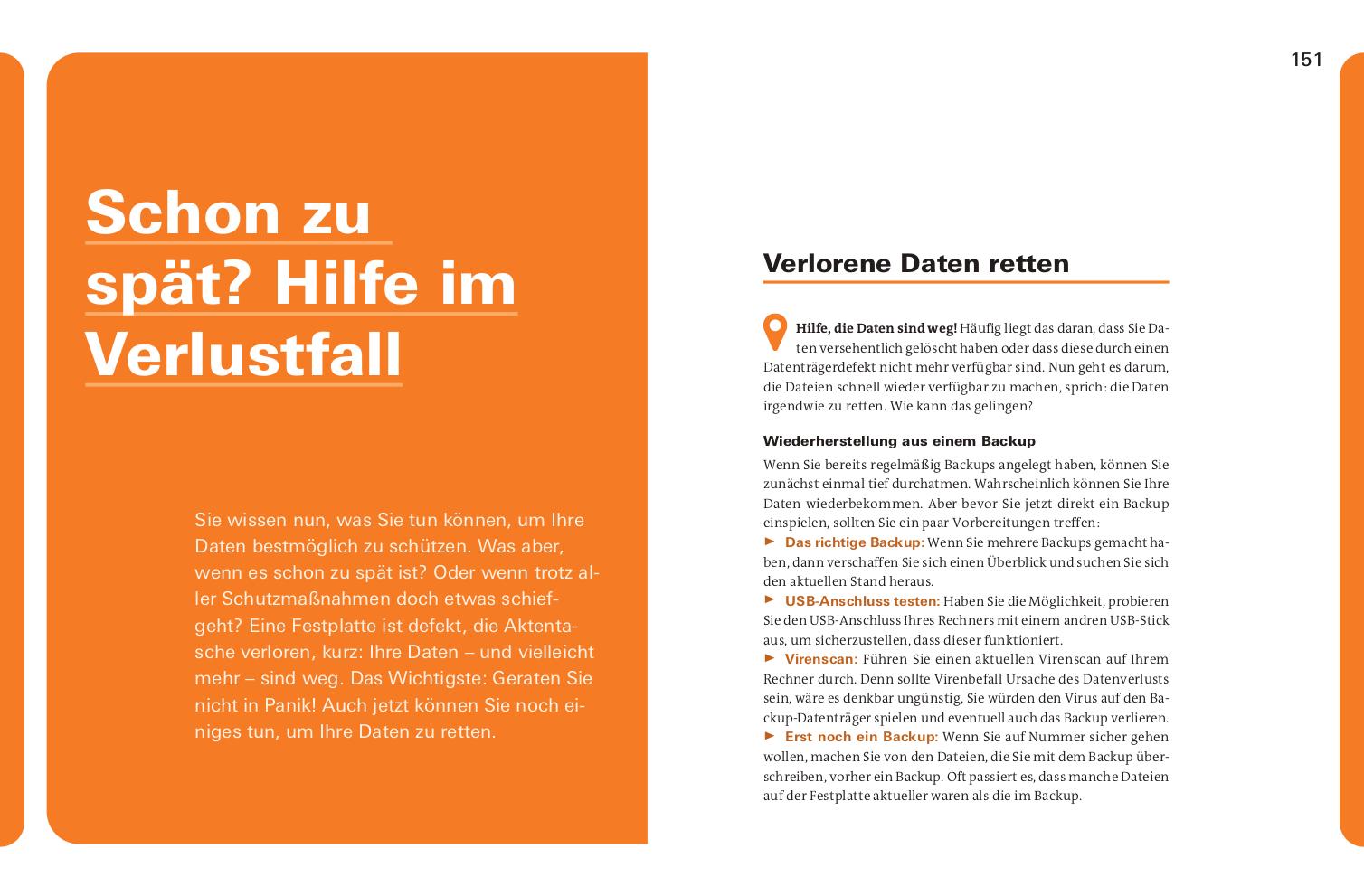 Beispielinhalt (Bild) Alle Daten sicher