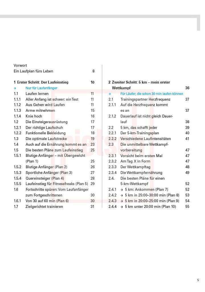 Beispielinhalt (Bild) So schaffen Sie jedes Laufziel!