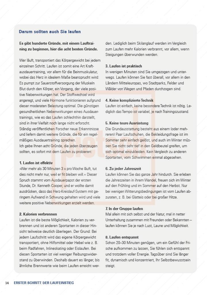 Beispielinhalt (Bild) So schaffen Sie jedes Laufziel!