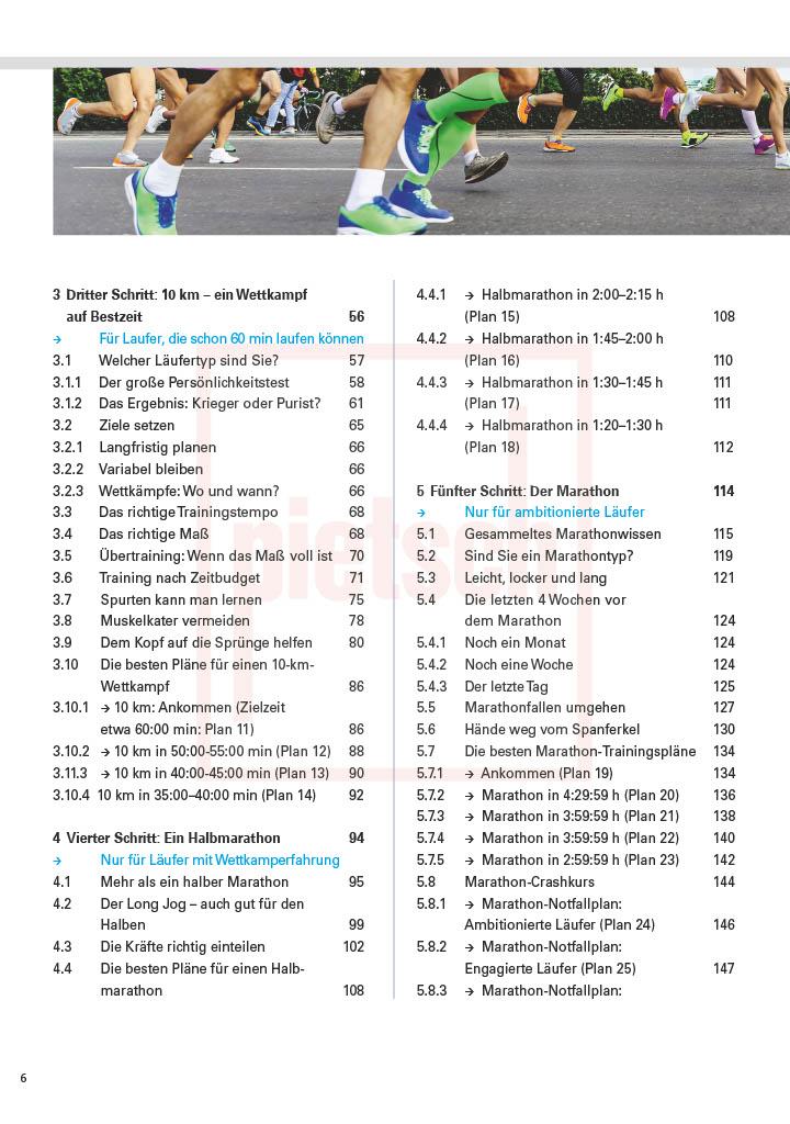 Beispielinhalt (Bild) So schaffen Sie jedes Laufziel!