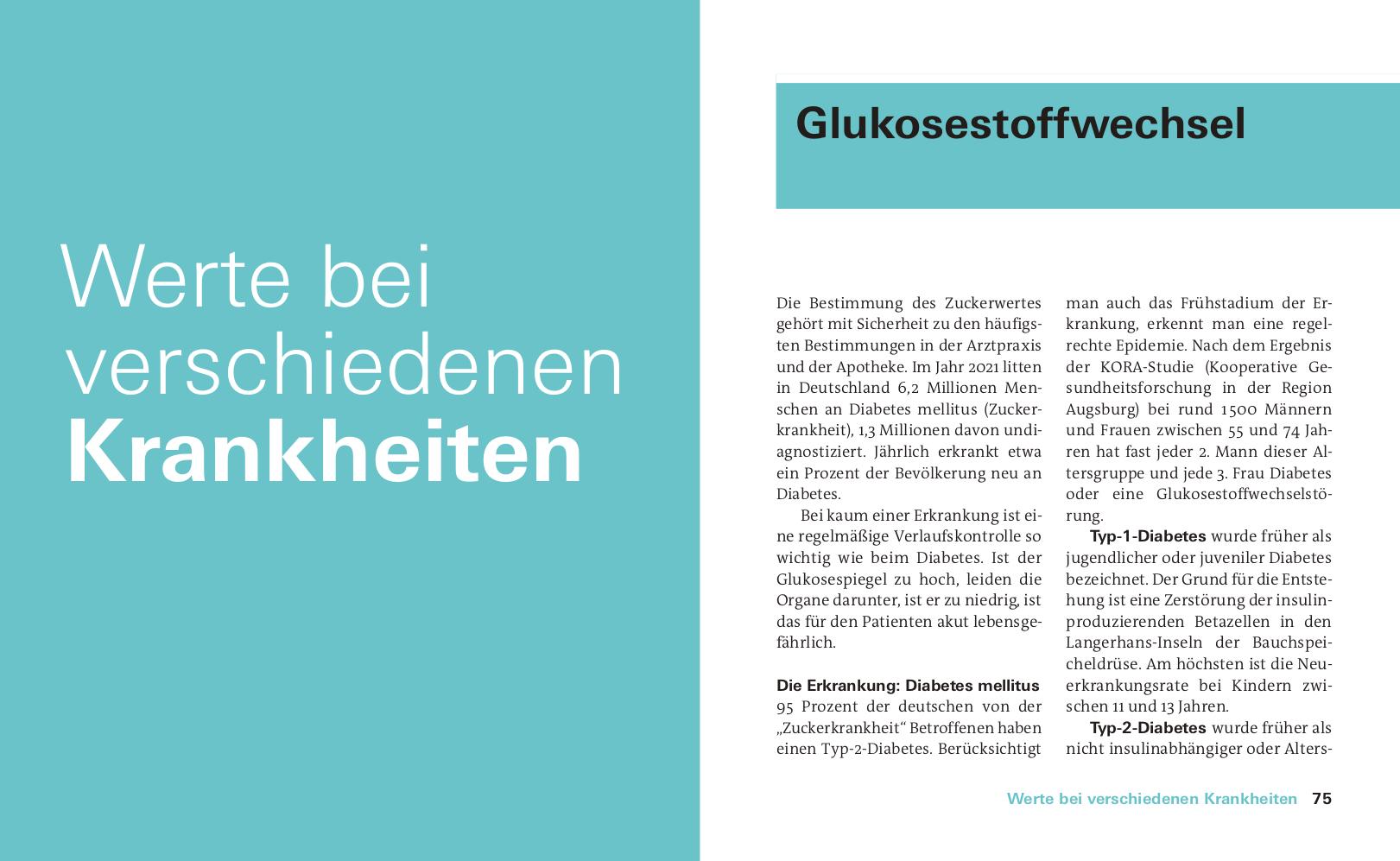 Beispielinhalt (Bild) Meine Laborwerte