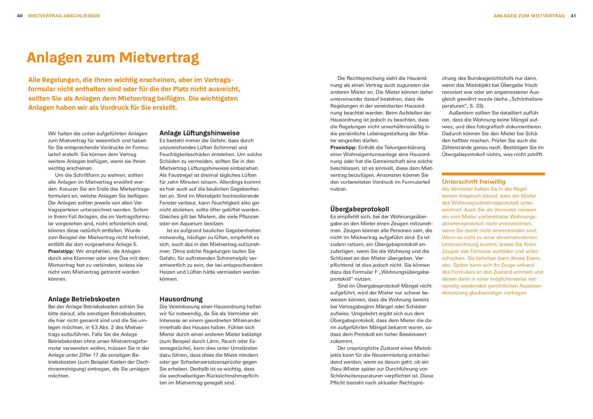 Beispielinhalt (Bild) Das Vermieter-Set