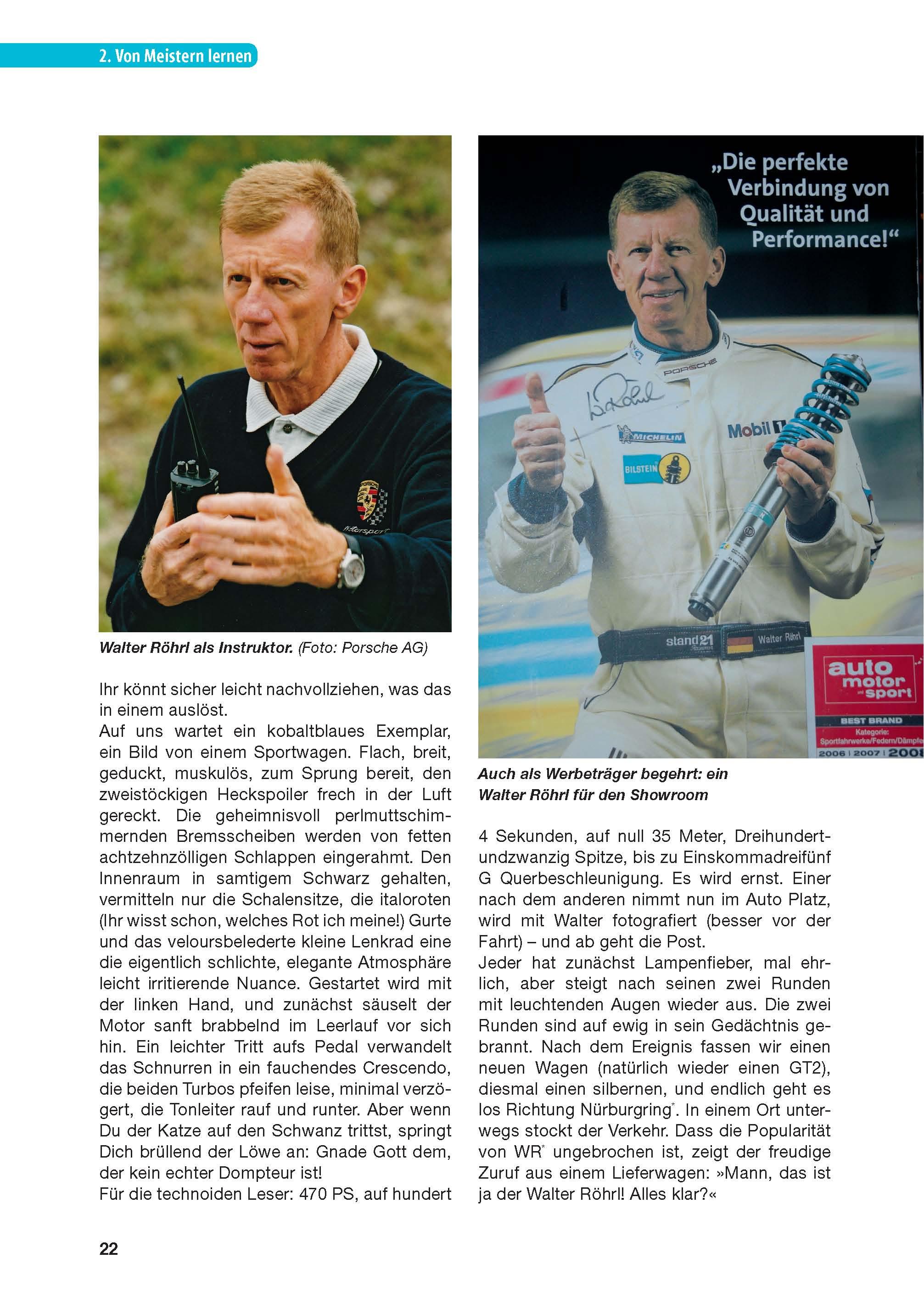 Beispielinhalt (Bild) Sportlich und sicher fahren mit Walter Röhrl