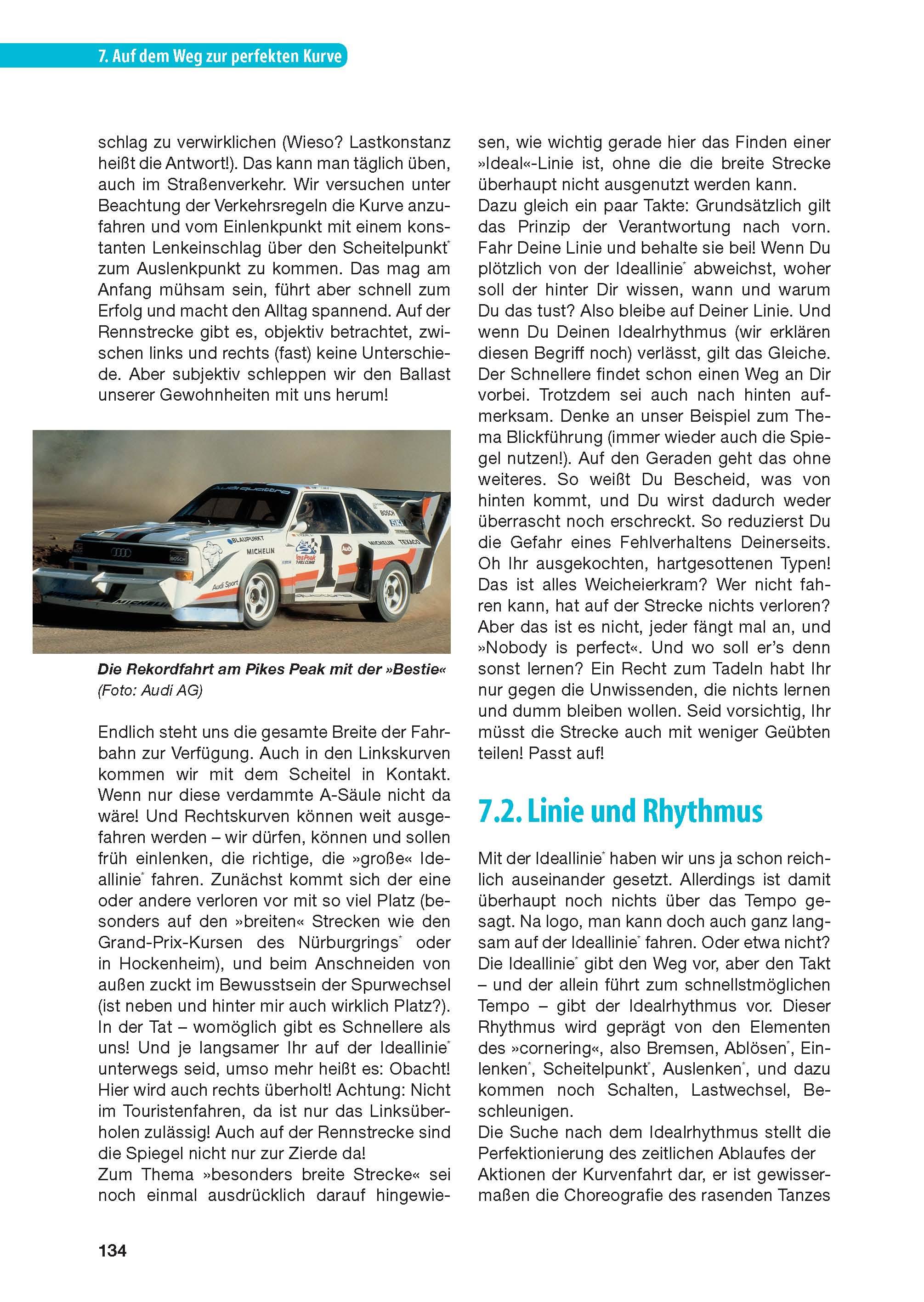 Beispielinhalt (Bild) Sportlich und sicher fahren mit Walter Röhrl