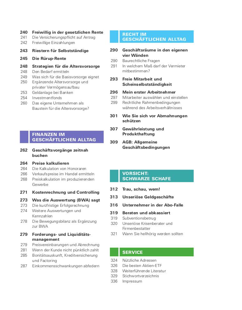 Beispielinhalt (Bild) Existenzgründung