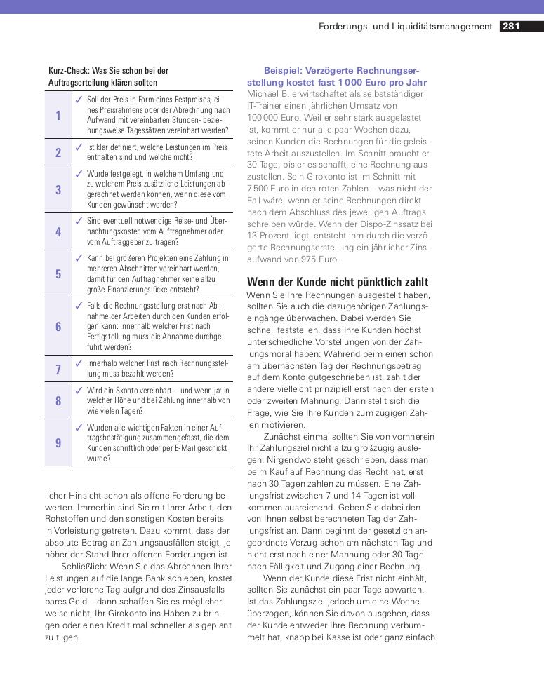 Beispielinhalt (Bild) Existenzgründung