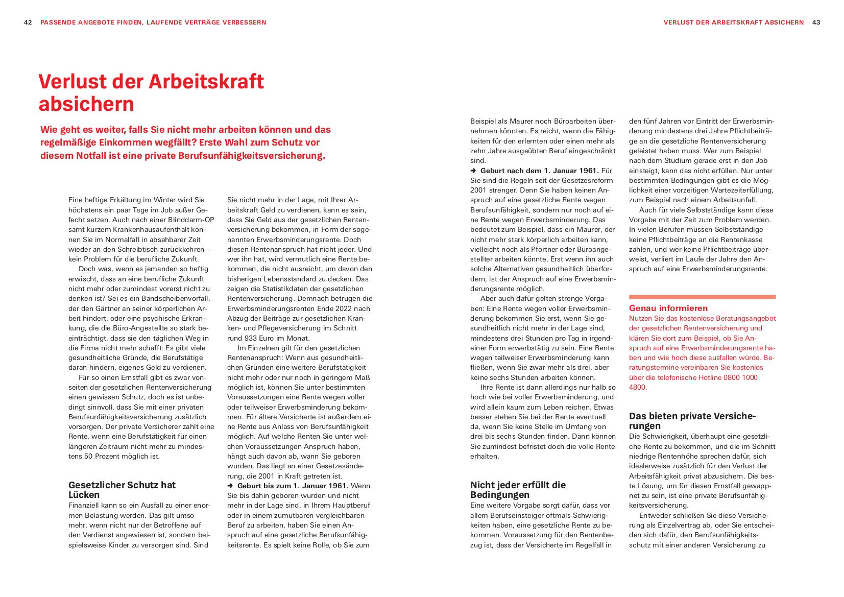Beispielinhalt (Bild) Das Versicherungs-Set