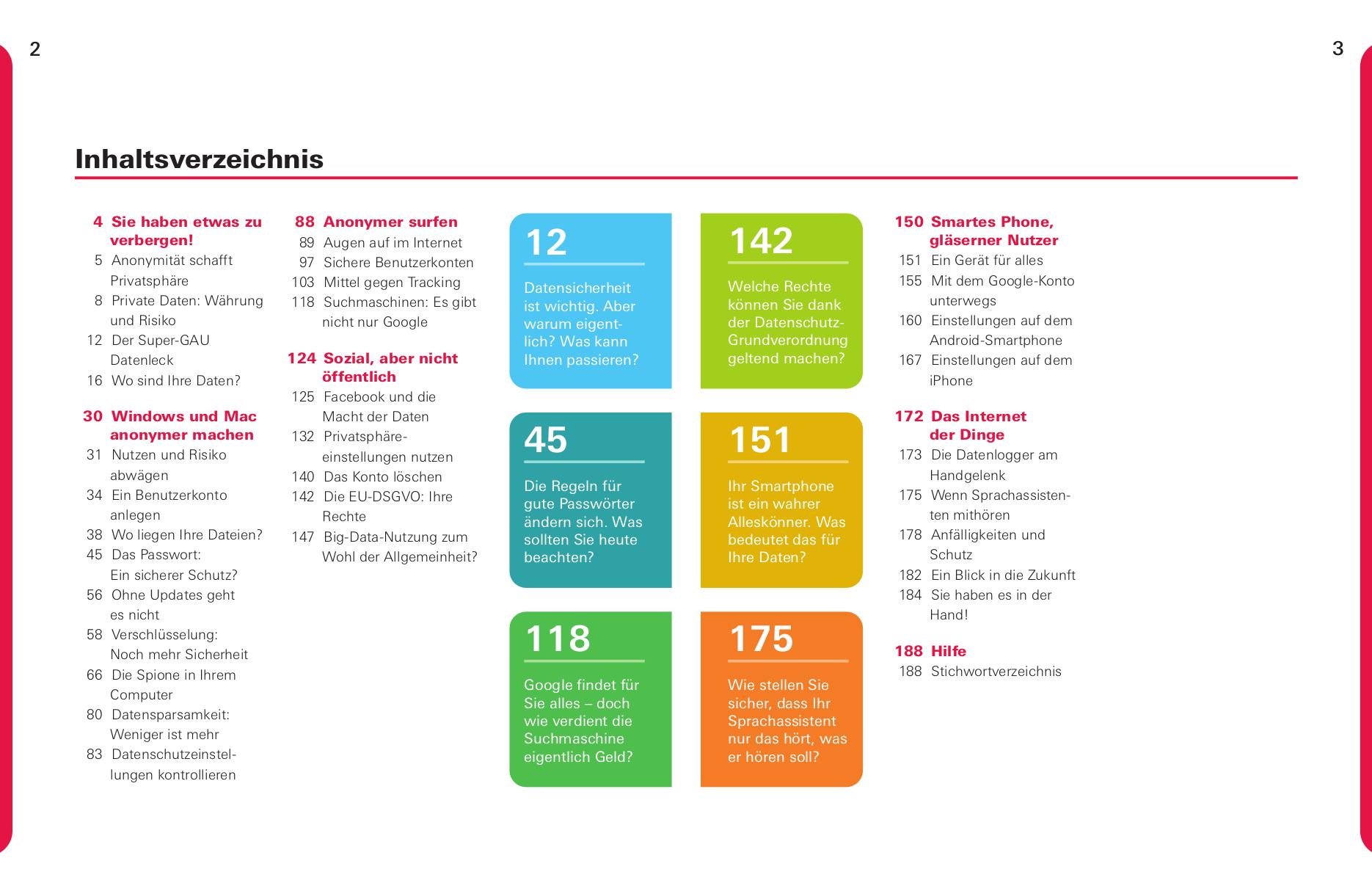 Beispielinhalt (Bild) Spurlos im Internet