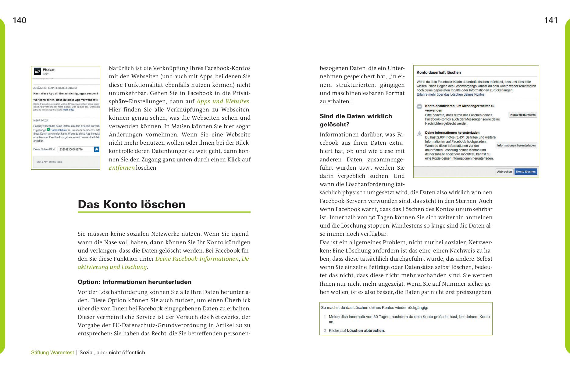 Beispielinhalt (Bild) Spurlos im Internet