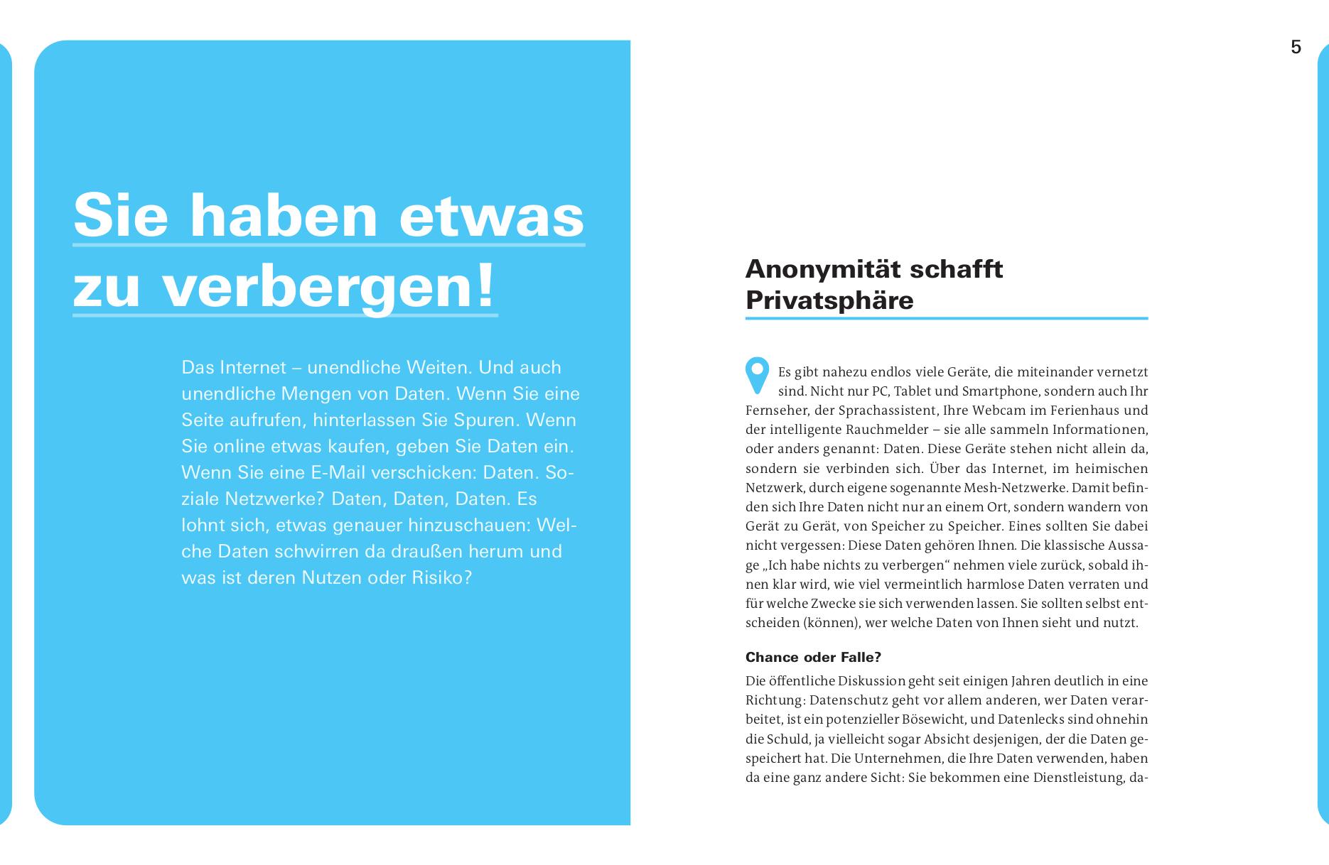 Beispielinhalt (Bild) Spurlos im Internet