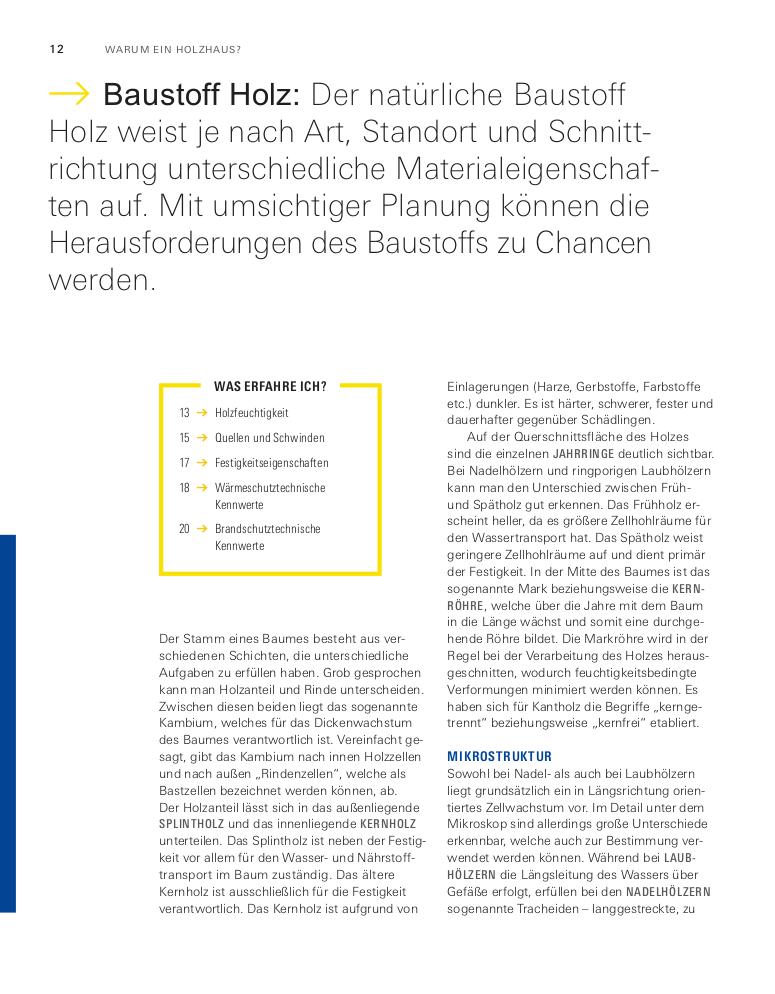 Beispielinhalt (Bild) Unser Holzhaus planen und bauen