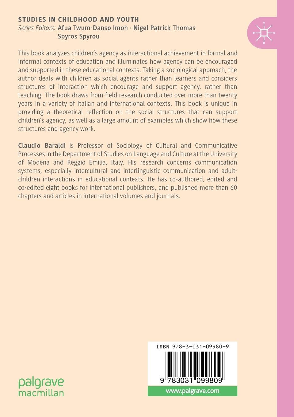 Rückseitencover Facilitating Children's Agency in the Interaction