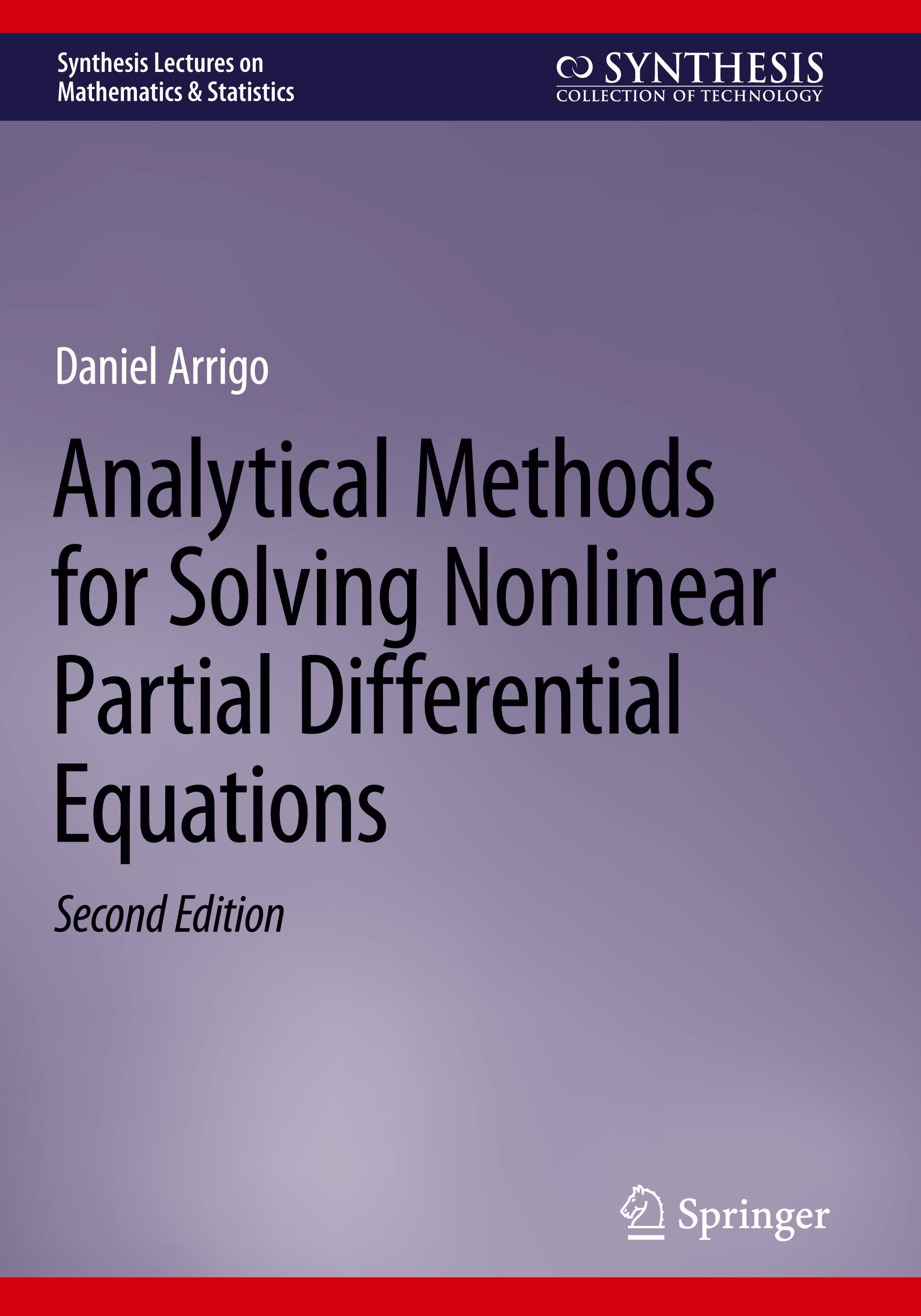 Vorderes Coverbild Analytical Methods for Solving Nonlinear Partial Differential Equations