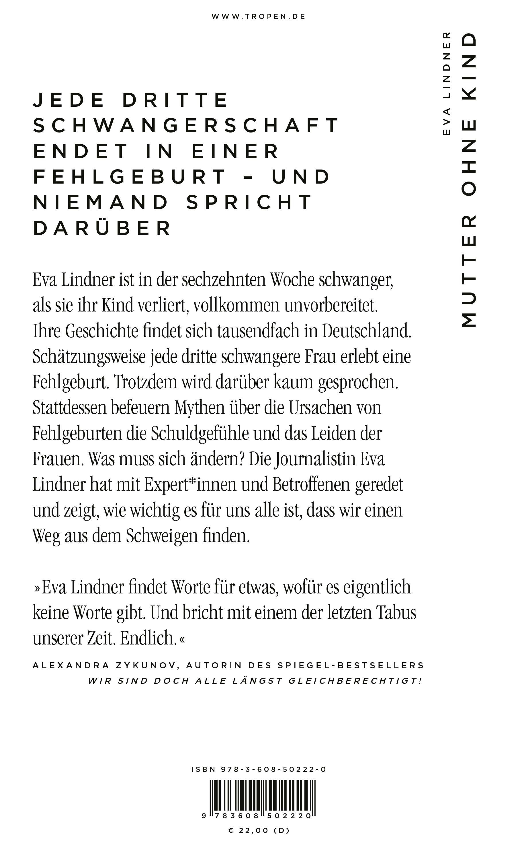 Rückseitencover Mutter ohne Kind