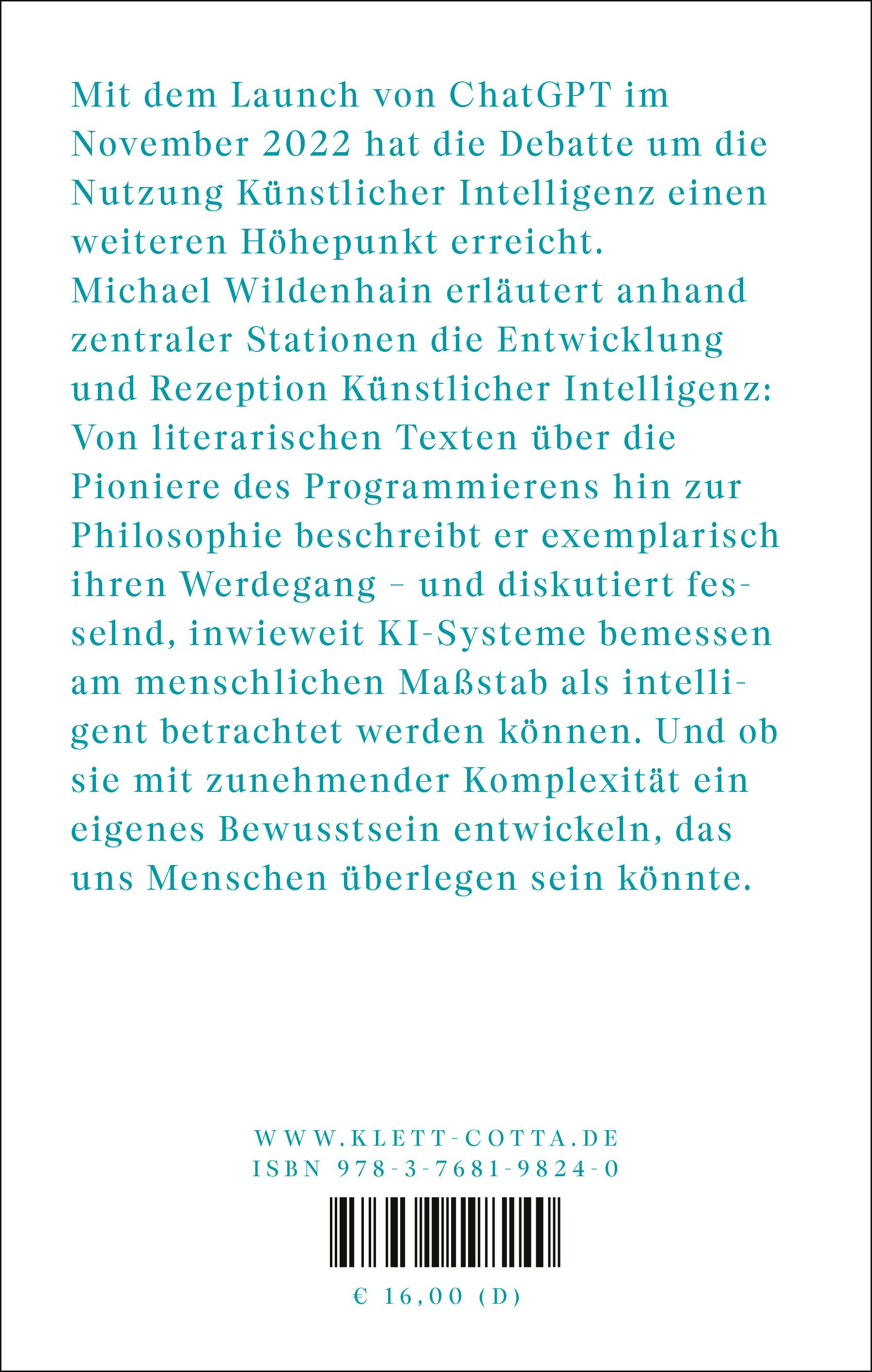 Rückseitencover Eine kurze Geschichte der Künstlichen Intelligenz