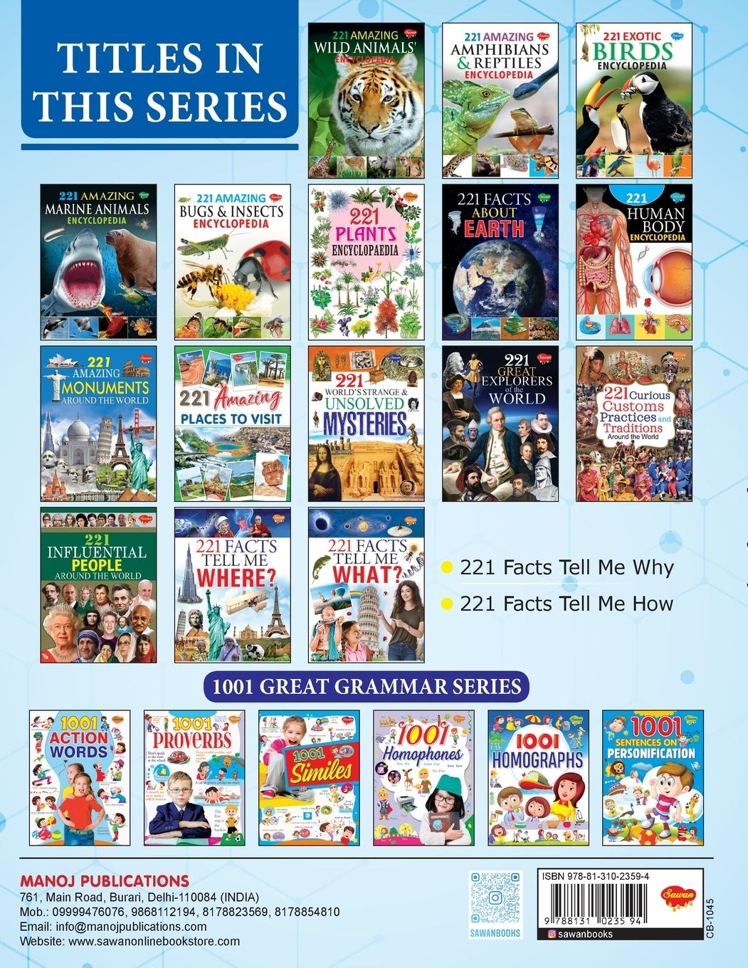 Rückseitencover 221 Human Body Parts Encyclopedia