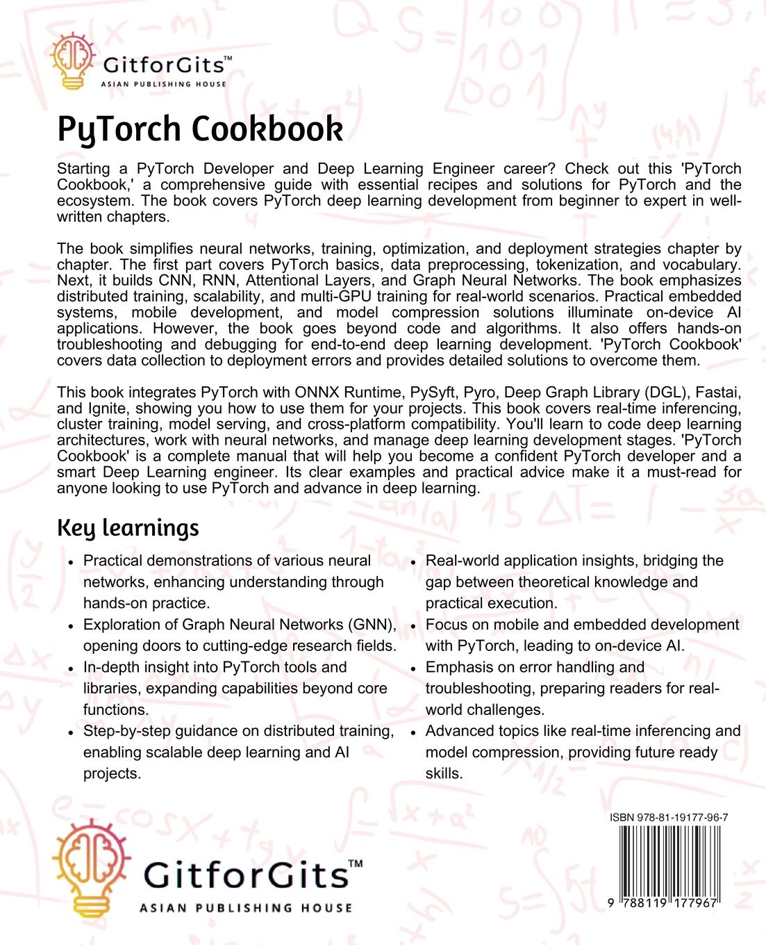 Rückseitencover PyTorch Cookbook