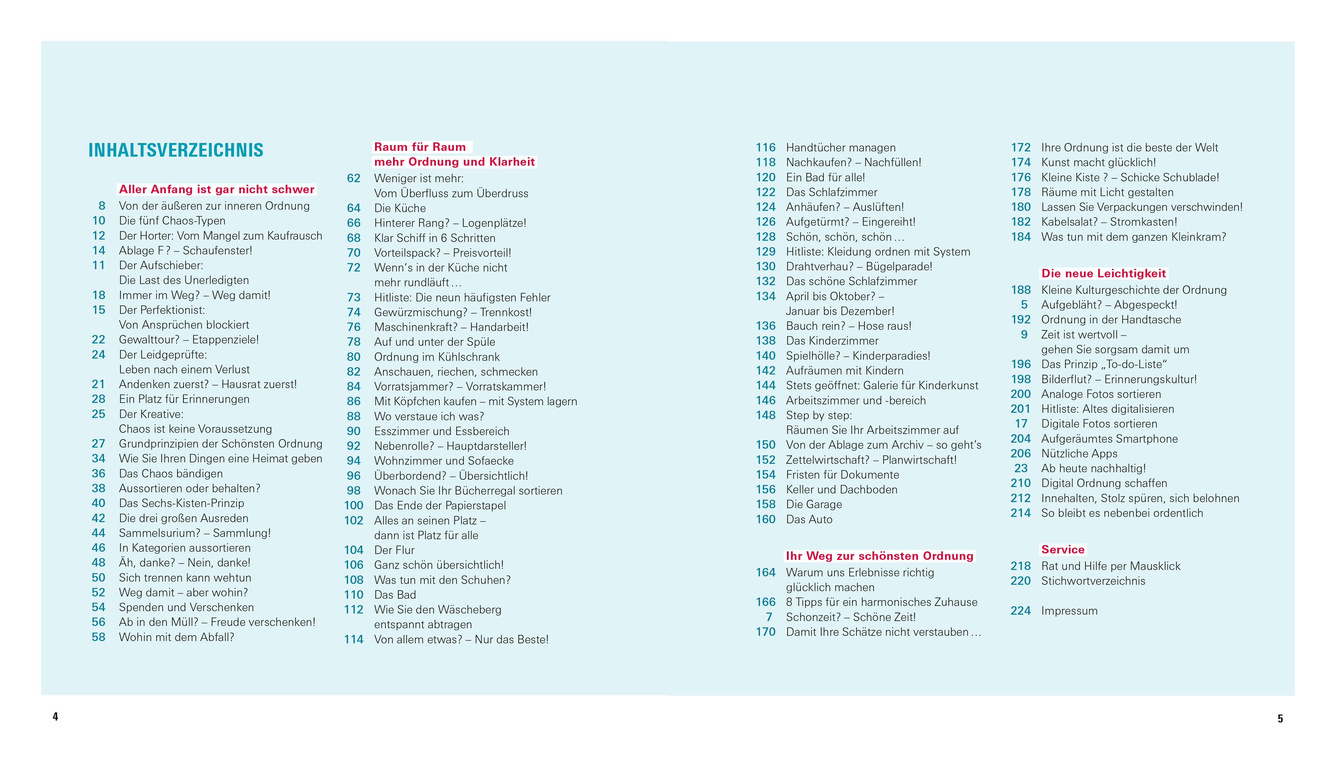 Beispielinhalt (Bild) Ordnung nebenbei