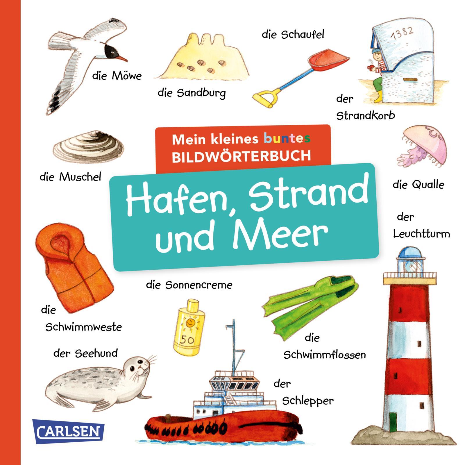 Vorderes Coverbild Mein kleines buntes Bildwörterbuch: Hafen, Strand und Meer
