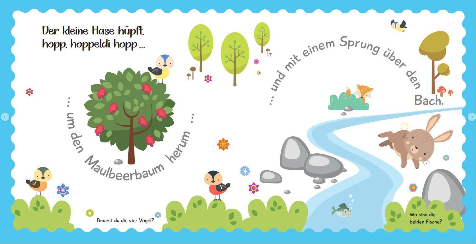 Beispielinhalt (Bild) Wohin hüpfst du, kleiner Hoppelhase?