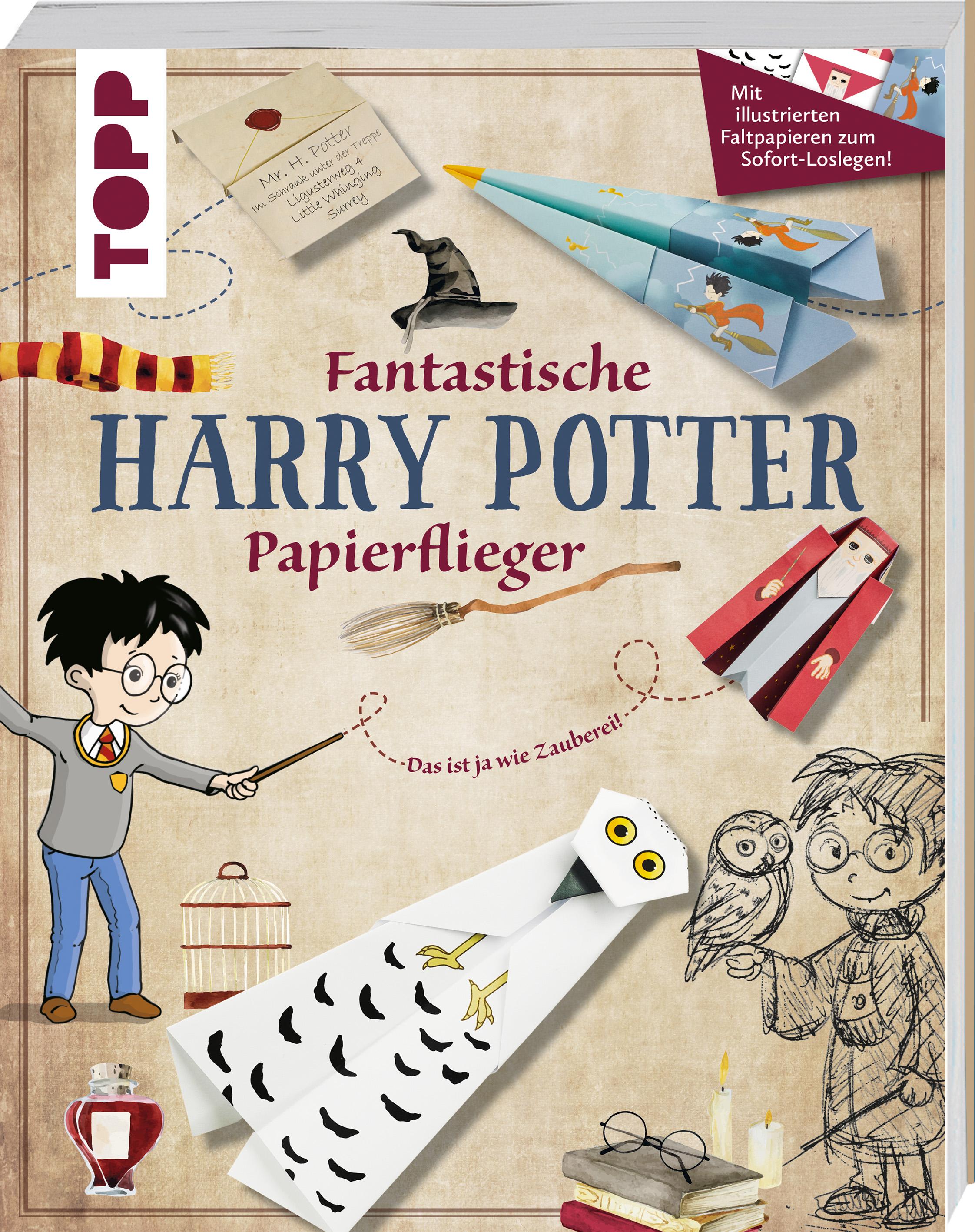 Vorderes Coverbild Fantastische Harry Potter Papierflieger