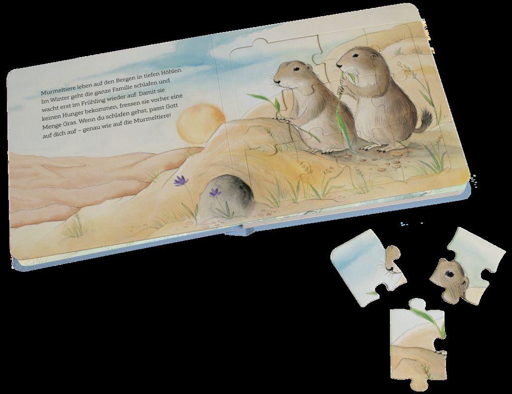 Beispielinhalt (Bild) Erstaunliche Tiere - Mein Puzzlebuch