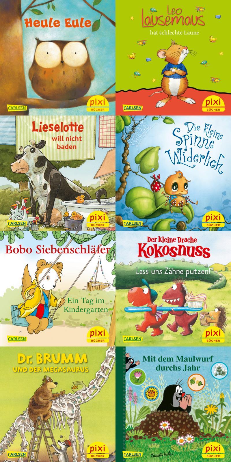 Vorderes Coverbild Pixi-8er-Set 297: Pixis liebste Kinderbuch-Helden (8x1 Exemplar)