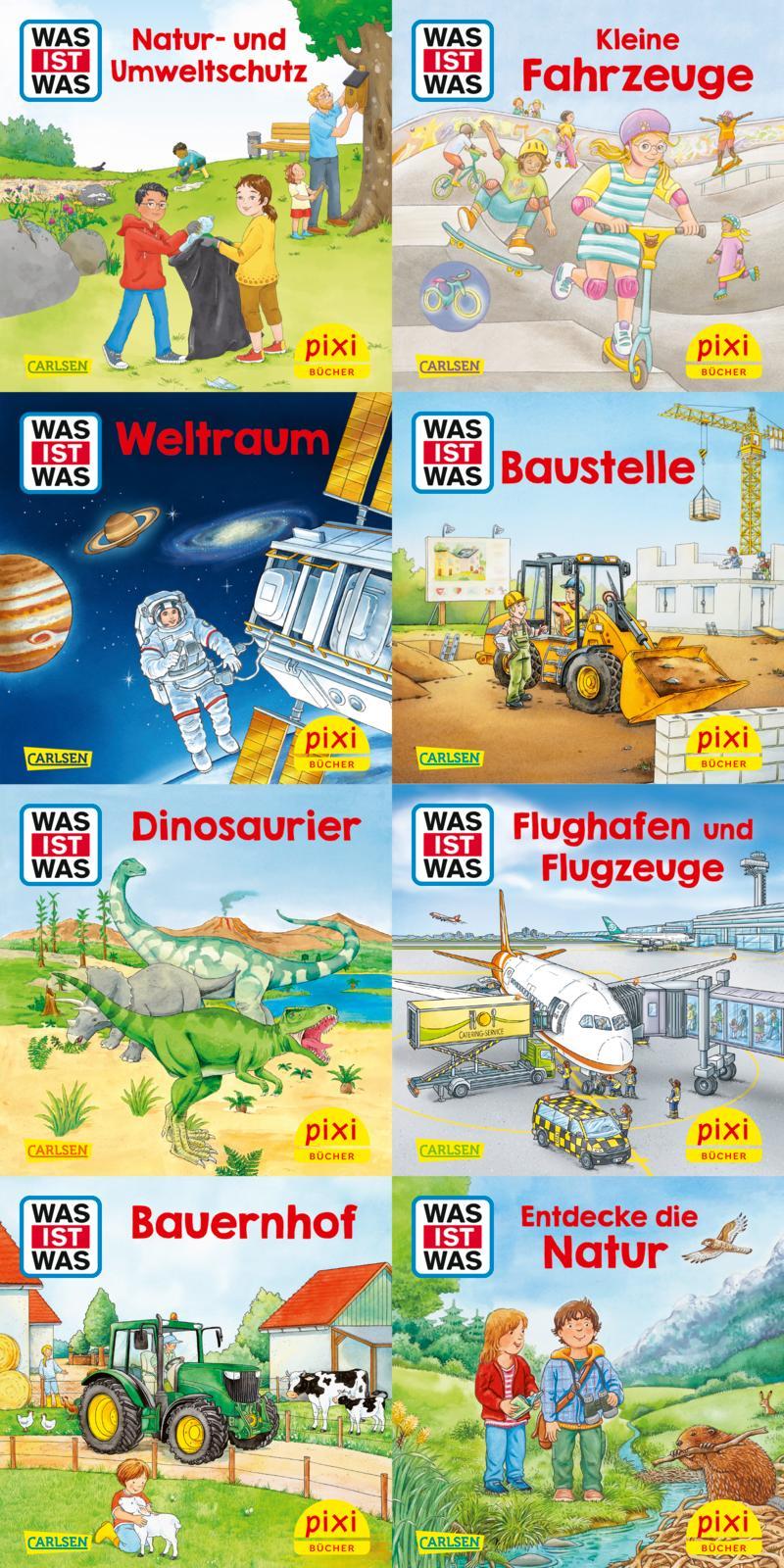 Vorderes Coverbild Pixi-8er-Set 296: Pixi zeigt dir WAS IST WAS (8x1 Exemplar)