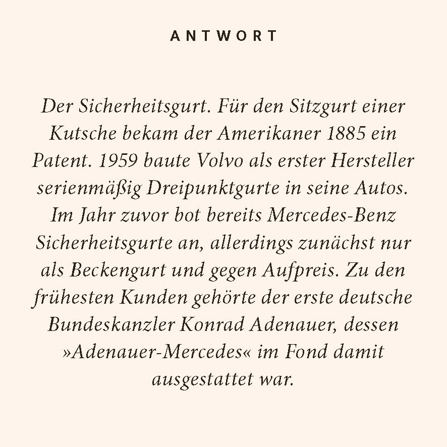 Beispielinhalt (Bild) Automobil-Quiz
