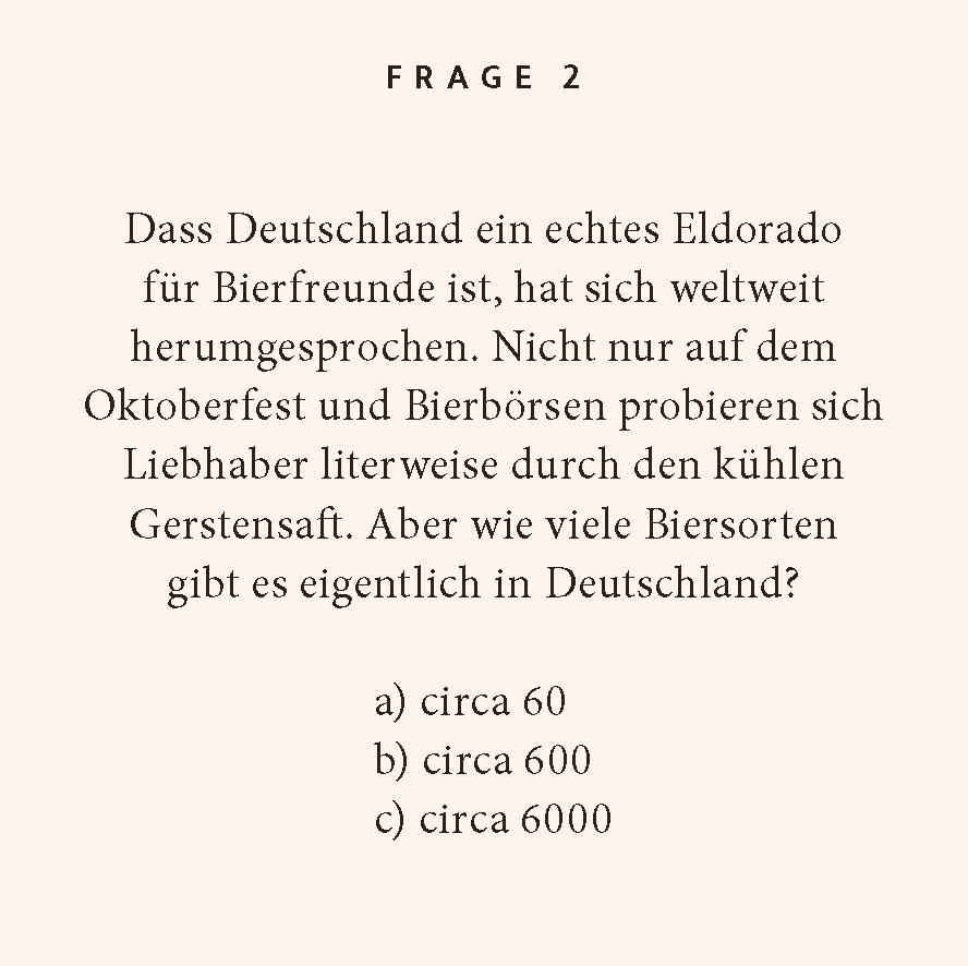 Beispielinhalt (Bild) Bier-Quiz