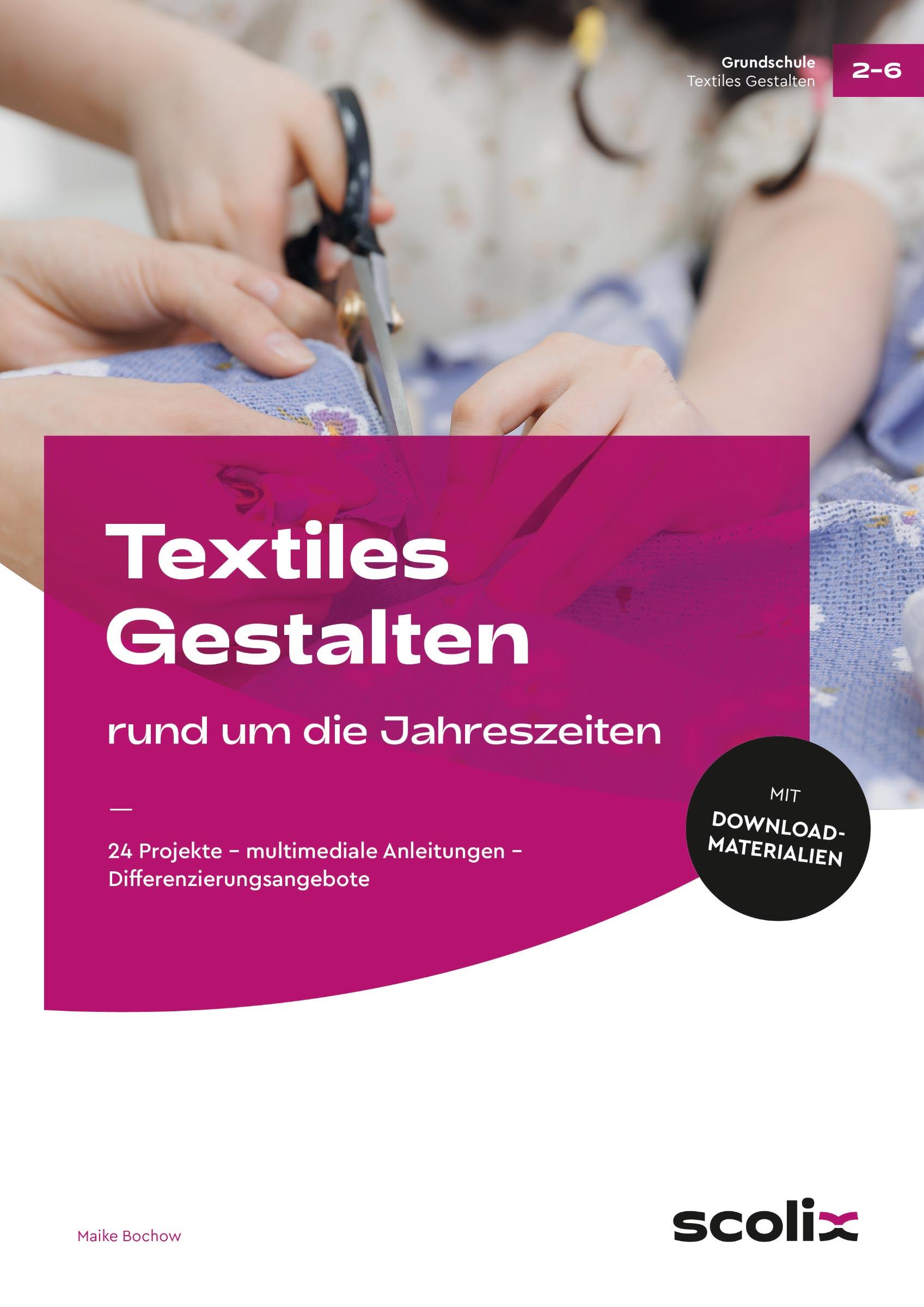 Vorderes Coverbild Textiles Gestalten rund um die Jahreszeiten