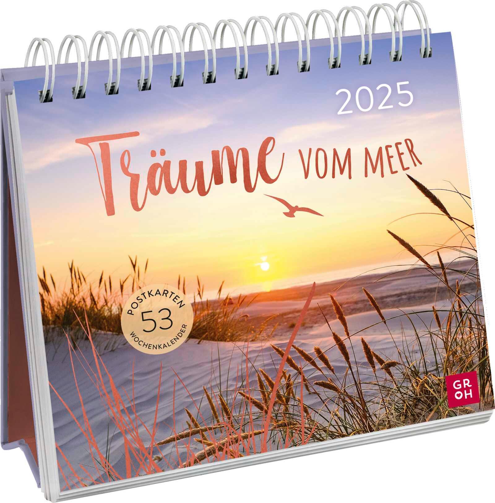 Vorderes Coverbild Postkartenkalender 2025: Träume vom Meer