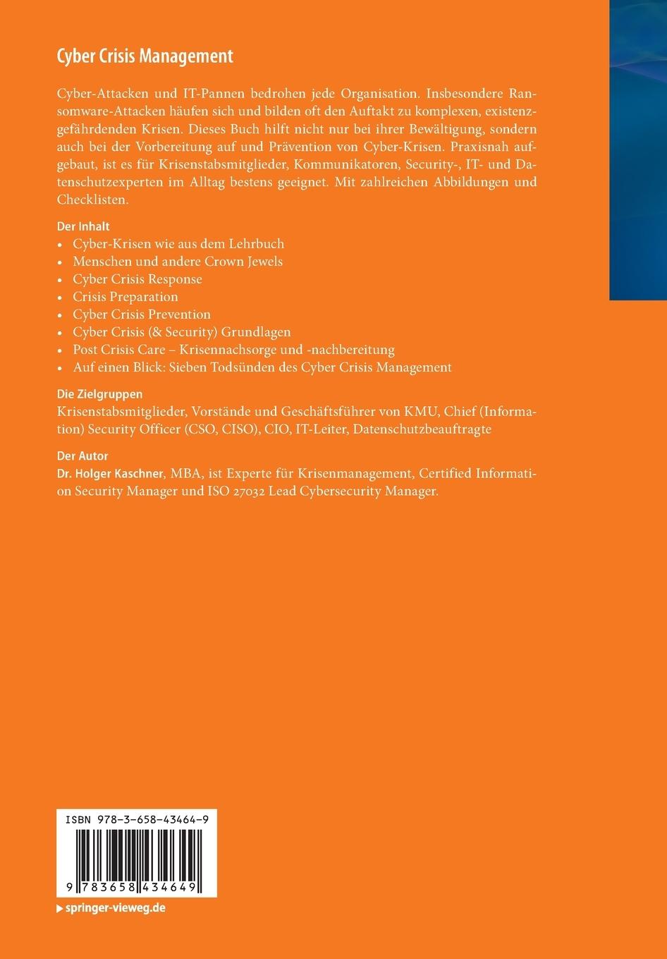 Rückseitencover Cyber Crisis Management